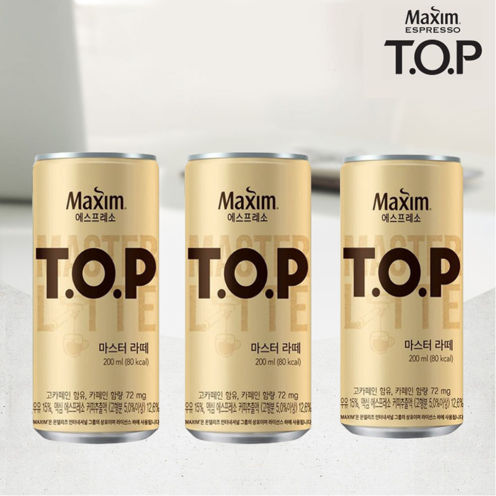 맥심 티오피 마스터 라떼, 200ml, 6개 - 상품 이미지