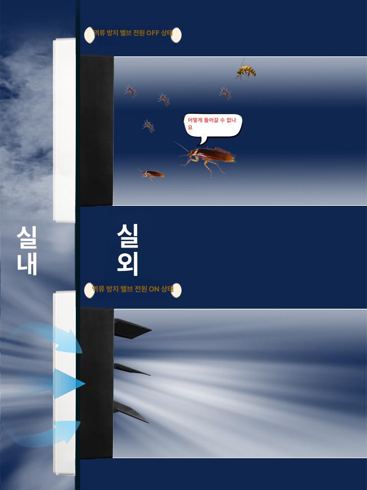 무소음 태양열 환풍기 덕트 축사 환기 주방 배기 창문 정사각형 파이프 - 상세 이미지 3