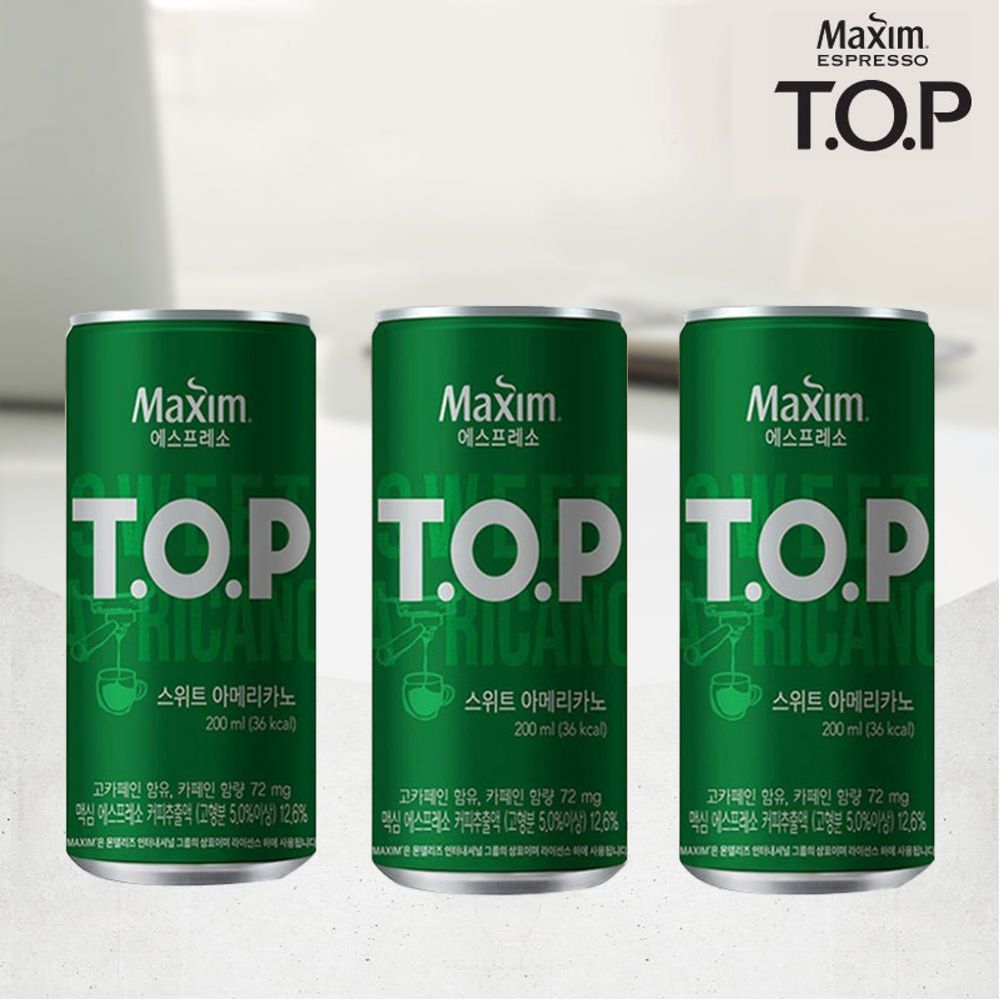 맥심 티오피 스위트아메리카노, 200ml, 6개 - 상품 이미지