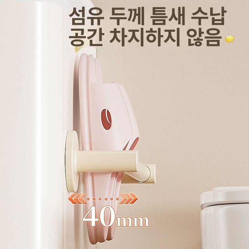 벽면수납장 문뒤선반 좁은공간 틈새정리 무도장 화이트 수납함 정리대 - 상세 이미지 3