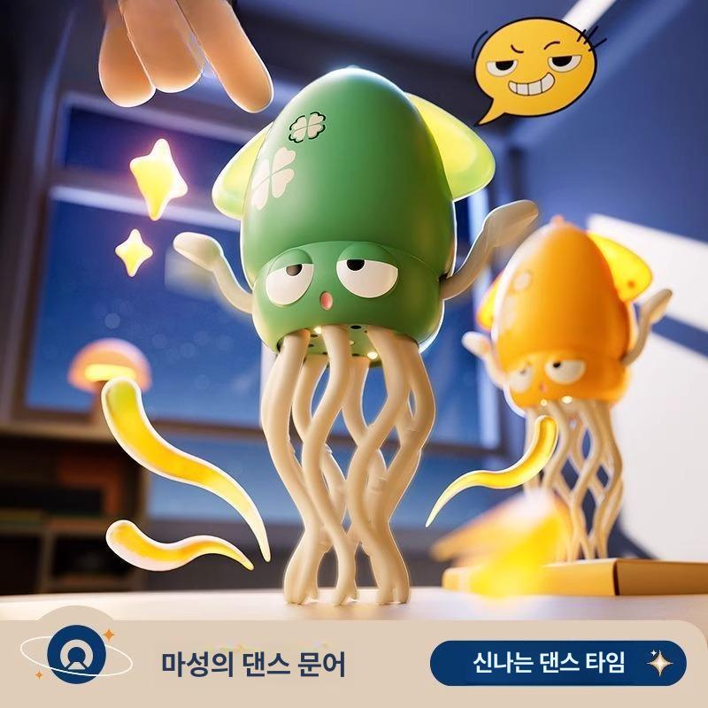 고양이 강아지 오징어 마사지기 장난감 간식 옐로우 - 상세 이미지 2