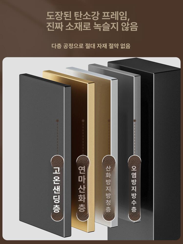 모루 유리 욕실장 그릇 수납 화장실 벽걸이 캐비닛 블랙 모루유리 - 상세 이미지 3