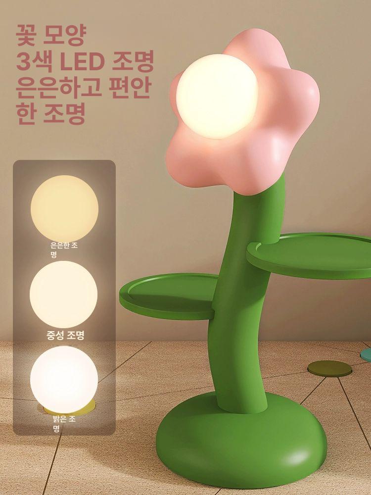 꽃 테이블 스탠드 수유등 침대 옆 무드 조명 장미 LED 램프 인테리어 장식 - 상세 이미지 5