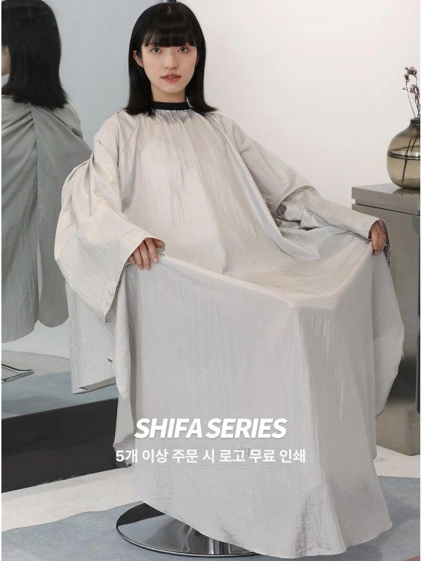 미용실 작업 가운 염색 숄더보 에스테틱 가운 팔있는 방수 앞치마 맞춤 로고 제작 - 상세 이미지 4