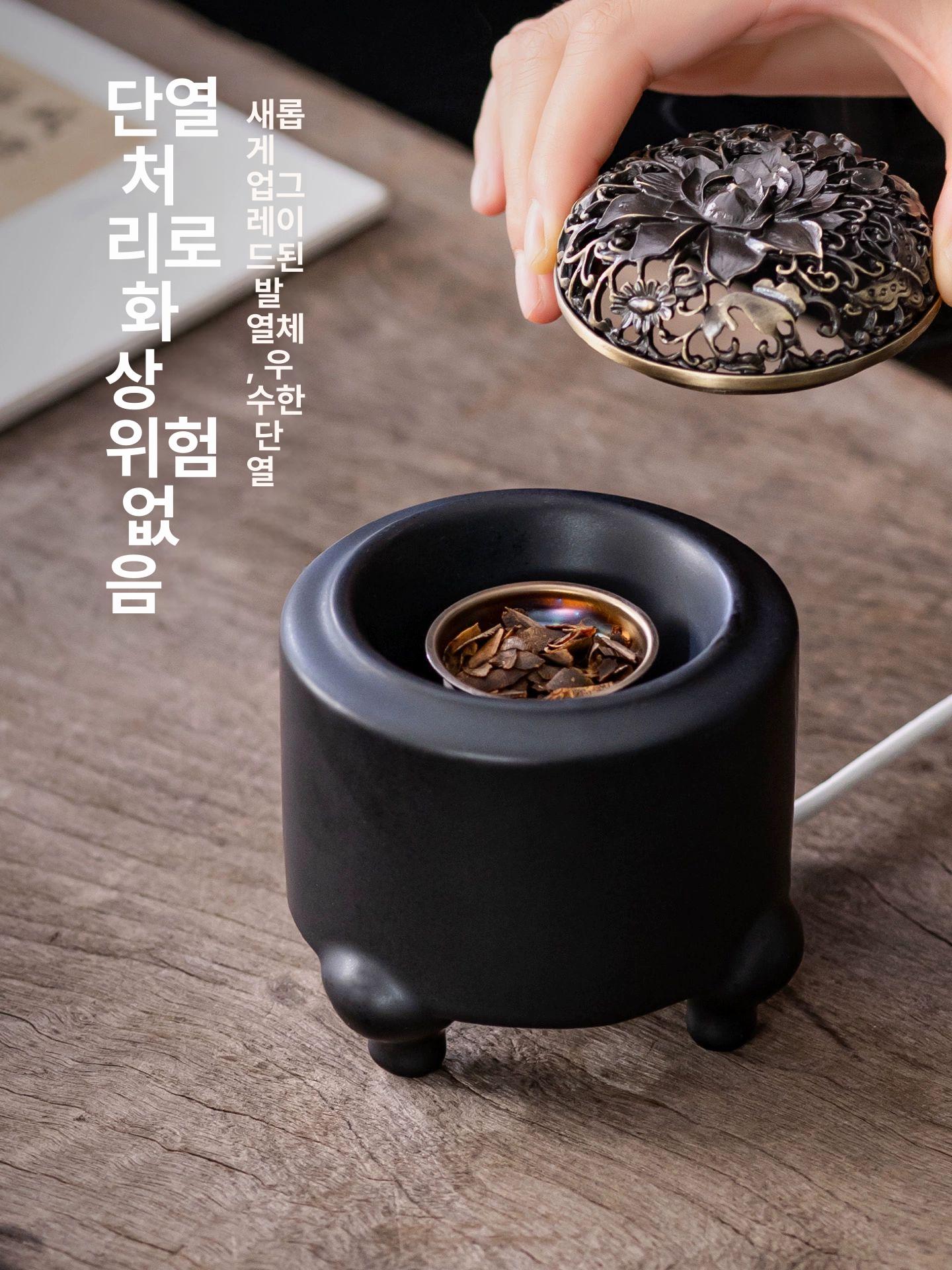 초음파 가습기 아로마 디퓨저 연꽃 향기 에센셜오일 명상 휴식 무드등 실내 공간 - 상세 이미지 4