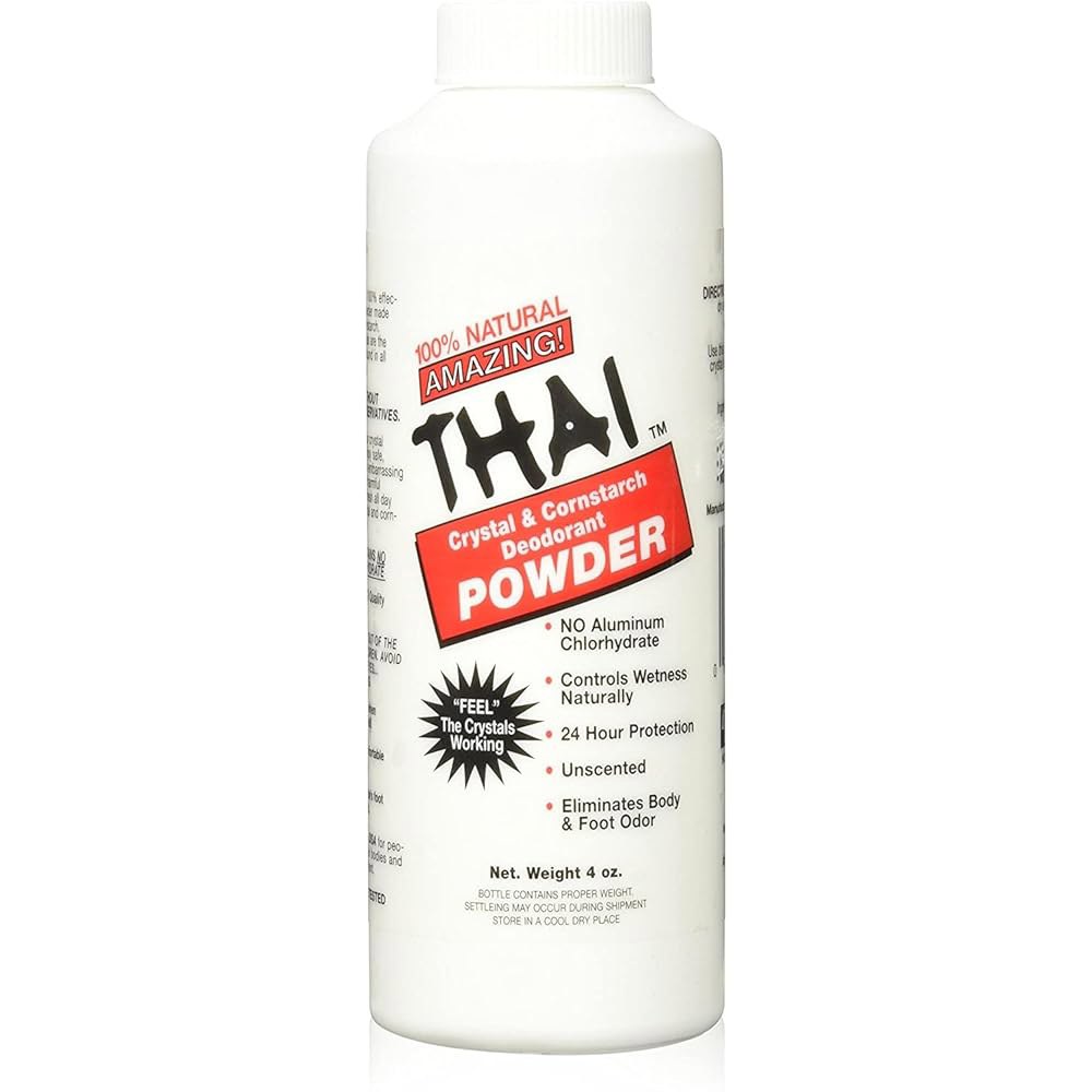타이 크리스탈 데오도란트 천연 & 콘스타치 풋 바디 파우더, 무향, 4온스 - 상세 이미지 2