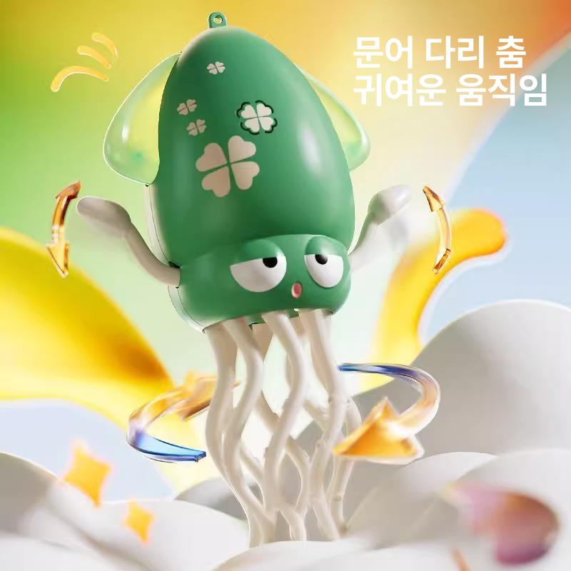 고양이 강아지 오징어 마사지기 장난감 간식 옐로우 - 상세 이미지 3