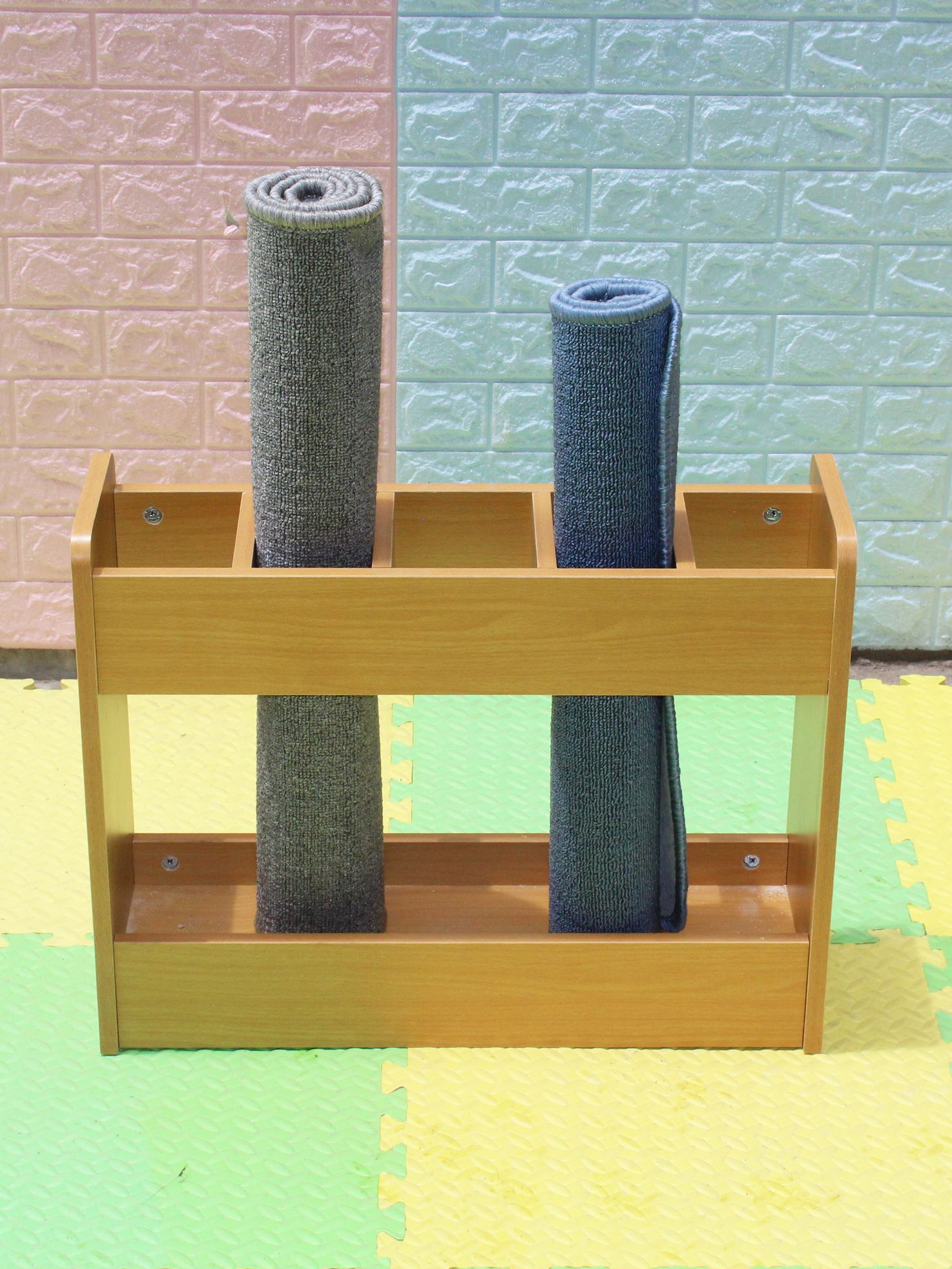 요가매트 보관함 필라테스 정리대 선반 피트니스 랙 거치대 수납대 가정용 홈트 - 상세 이미지 3