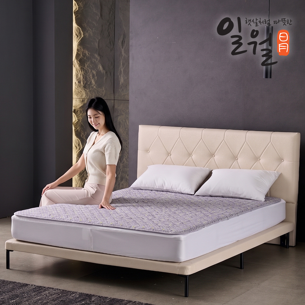 일월 절전형 빗살무늬 카본 온열매트 전기매트 더블 - 상세 이미지 3