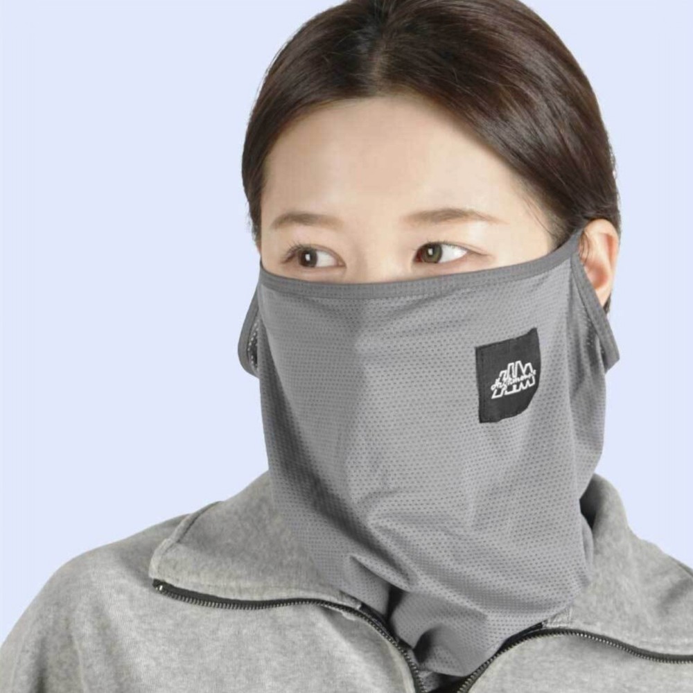 국내산 귀걸이형 메쉬 쿨 넥워머 겸용 스포츠 마스크 남녀공용 - 상세 이미지 2