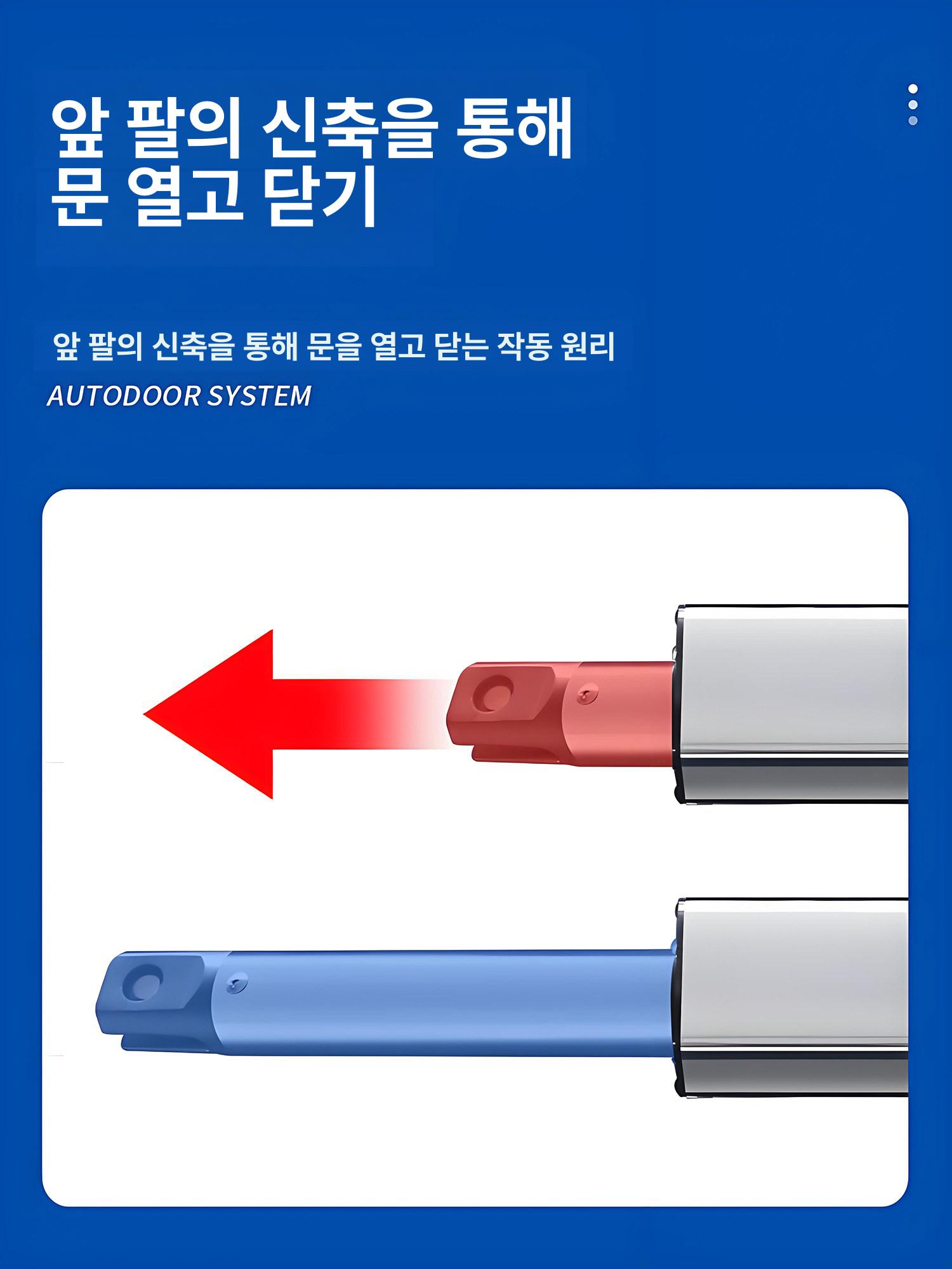 전동 스윙 자동문 장치 주차장 자동 컨트롤러 대문 단일 철제 펜션 모터 - 상세 이미지 3