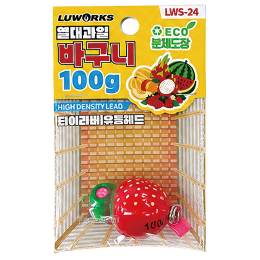 루웍스 열대과일 바구니 타이라바 헤드 LWS-24 참돔 광어 부시리 루어 02복숭아 80g, 1개 이미지 8