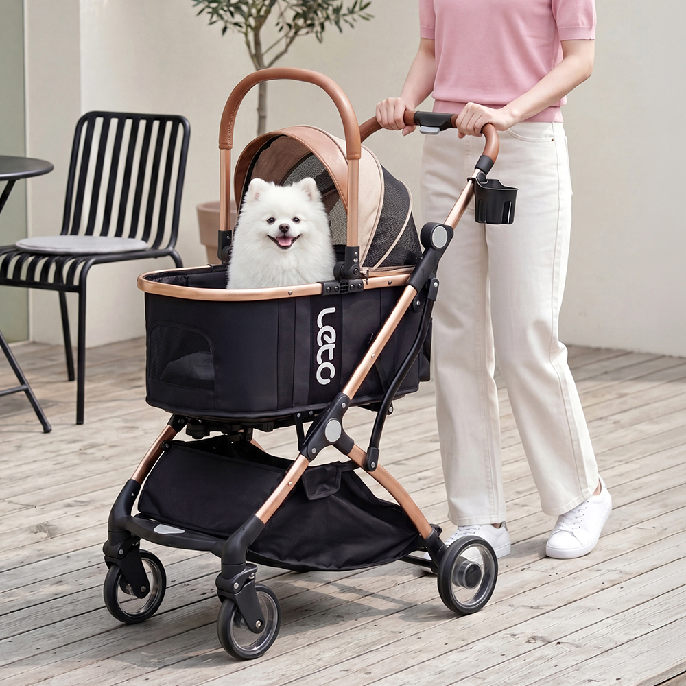 레토 3IN1 프리미엄 강아지유모차 개모차 고양이 애견 시트분리 캐리어