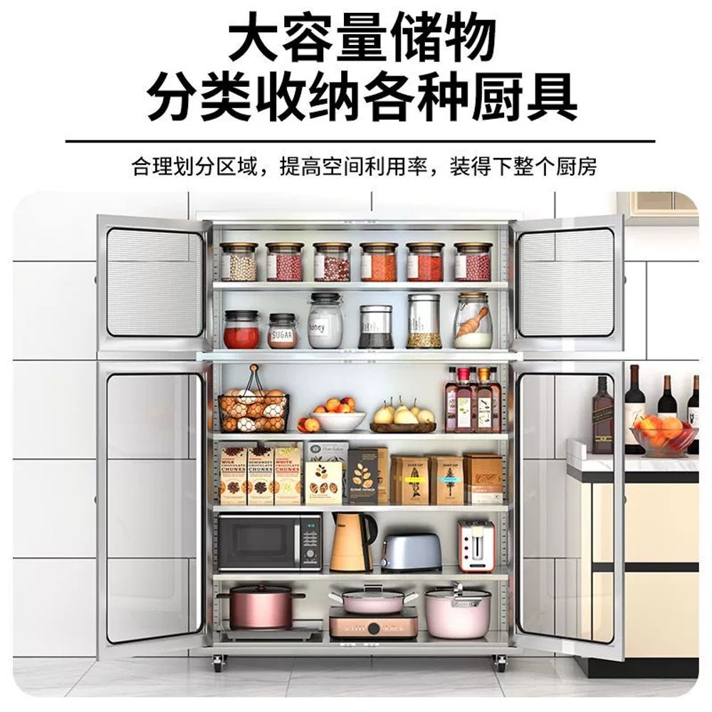 스테인레스 수납장 벽걸이 부엌 다용도 식당 싱크대 업소용벽선반 벽부형 보관함 진열 - 상세 이미지 4