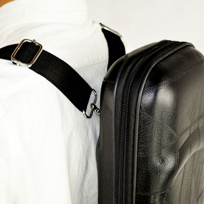 얼후 국악기 가죽 보관 케이스 어깨끈 수납 가방 악어무늬 방수 경량 악기용 - 상세 이미지 5