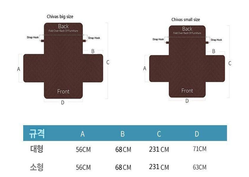 리클라이너 쇼파 커버 깔개 가구 1인용 패드 덮개 리폼 교체 시트 - 상세 이미지 5