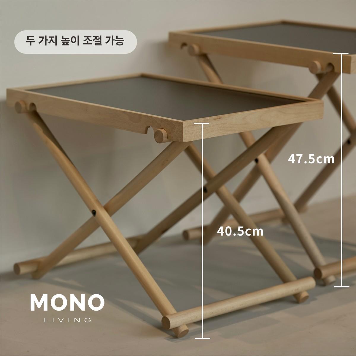 원형 원목 티테이블 차 마시는 좌식 카페 스타일 거실용 낮은탁자 세련된 - 상세 이미지 3