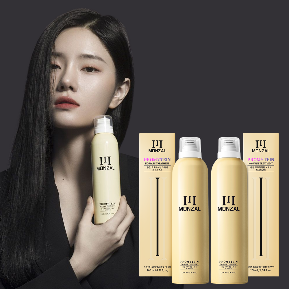 몽잘 프로마이틴 노워시 트리트먼트 극손상모 바르는 헤어 케어 플로럴 프레쉬향, 200ml, 2개 - 상품 이미지