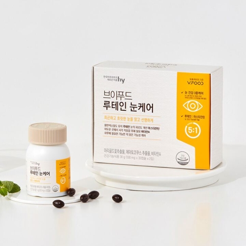 한국야쿠르트 브이푸드 루테인 눈케어 지아잔틴 눈 피로 30캡슐 2개입 - 상품 이미지