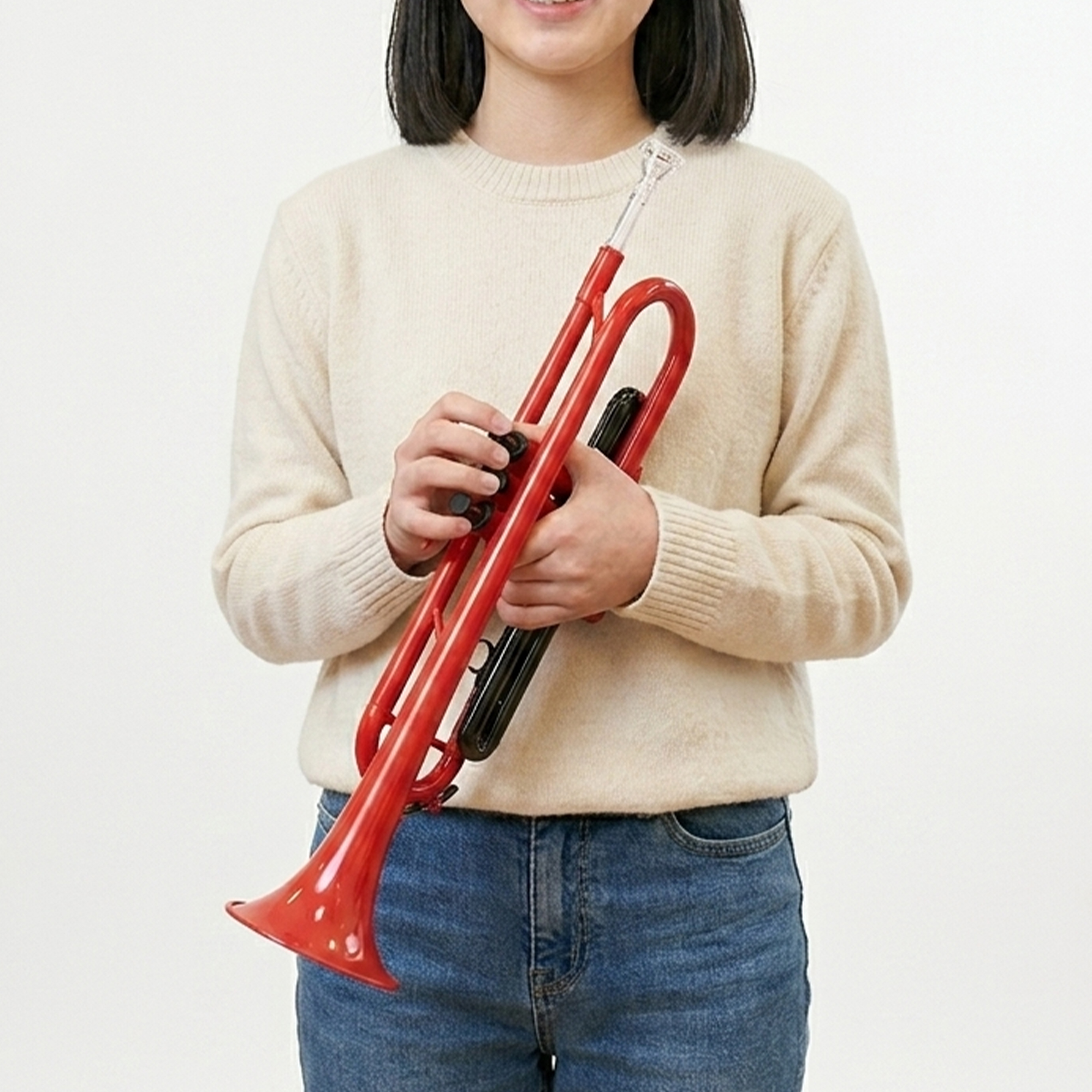 입문용 트럼펫 플라스틱 악기 초보자 연습용 학생용 - 상세 이미지 3