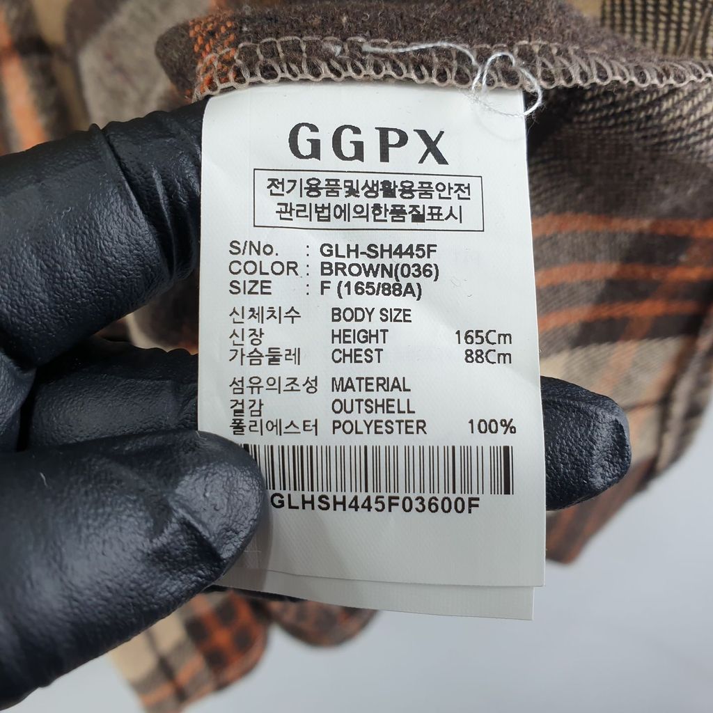 GGPX 브라운 여자 셔츠 FREE N3251 - 상세 이미지 4