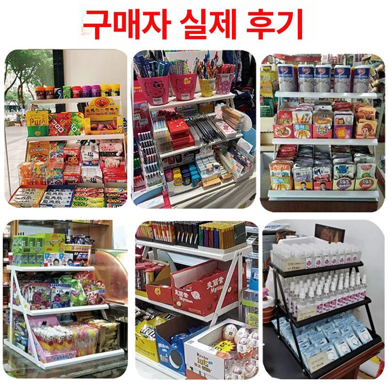 약국 진열대 소형 미니 판매 카운터 철제 선반 랙 상품 진열용 디스플레이 가구 - 상세 이미지 3