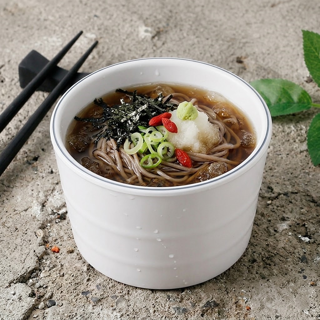 라인 멜라민 모밀판 메밀 소바 모밀 그릇 9.1cm, 화이트 - 상품 이미지