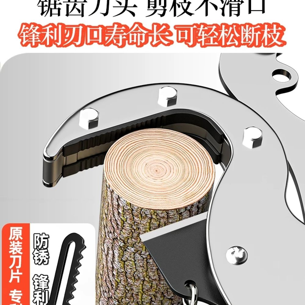 장대톱 고지톱 충전식 절단 전정 정원관리 전지톱 전기톱 나뭇가지 도구 톱날 폴대 - 상세 이미지 4