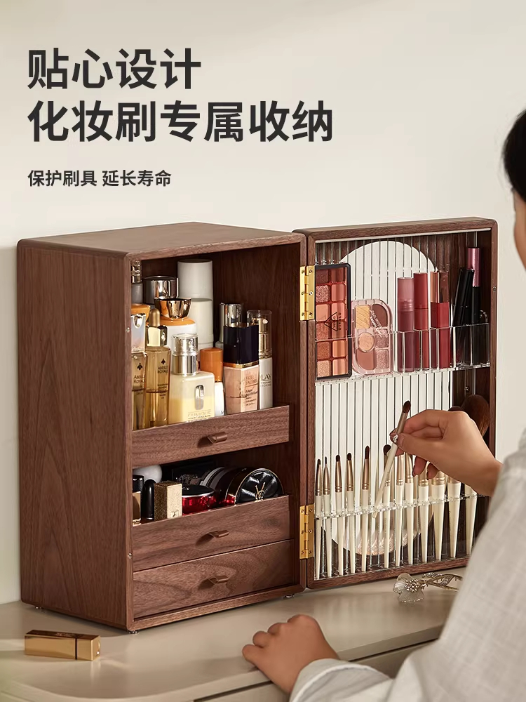 원목 화장품 수납함 향수 보관함 립스틱 화장대 정리대 이미지 6