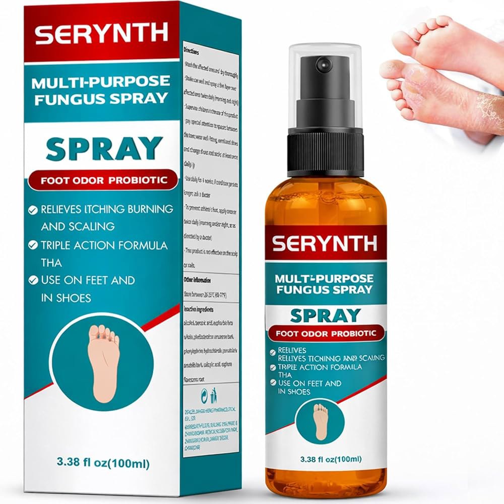 발과 신발 탈취제 - 가려움증 , 스케일링 및 냄새 나는 신발, 3.4FL.Oz - 상품 이미지