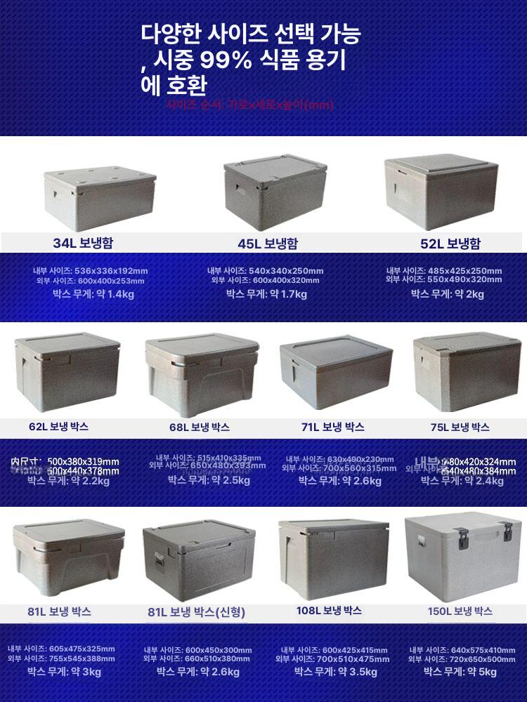 배달용 오토바이 탑박스 방수 보냉 백팩 스쿠터 이중구조 배송 보온상자 - 상세 이미지 2
