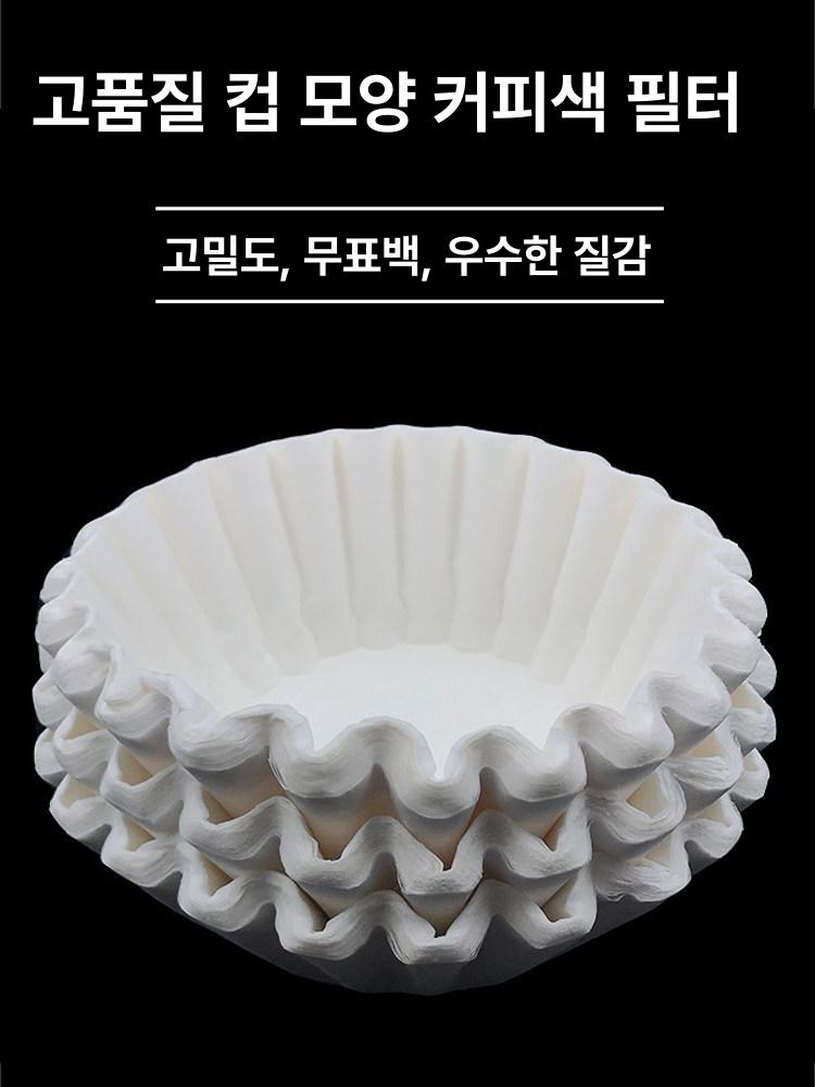 드립커피 필터 여과지 무표백 대형 사이즈 천연종이 업소용 카페용품 - 상세 이미지 2