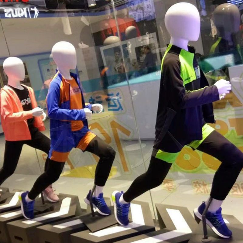 키즈 마네킹 운동복 피팅 의류 진열 전시대 어린이 키 조절 가능 매장 디스플레이 - 상세 이미지 2