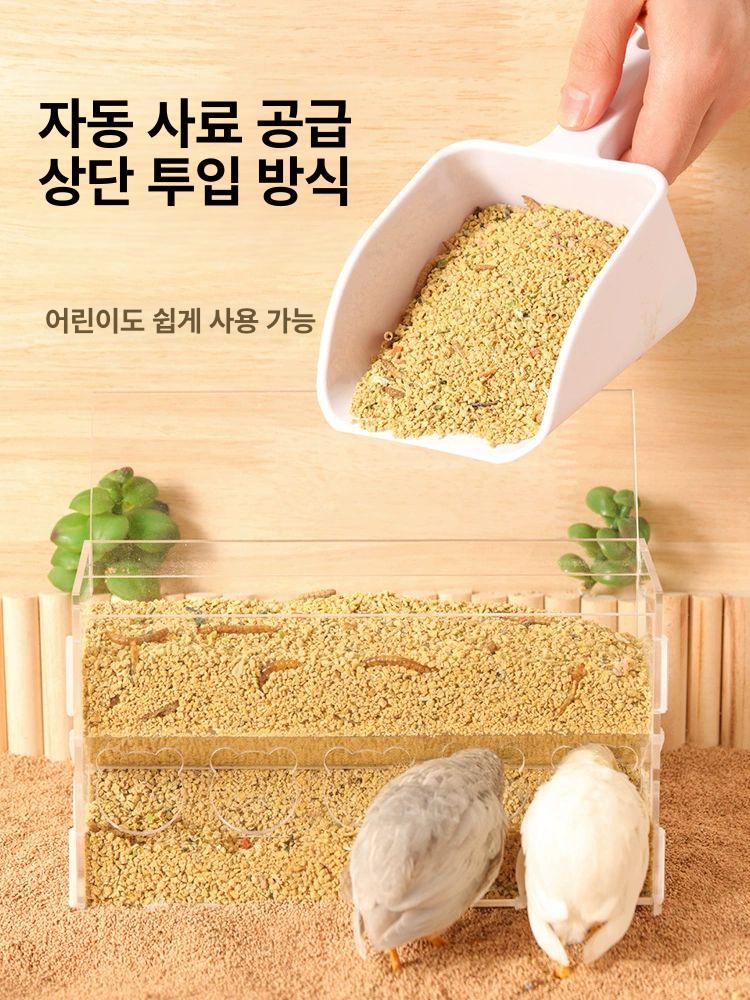 메추리 급수대 병아리 물통 급수기 사육장 음수기 - 상세 이미지 3