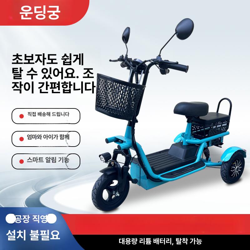 삼륜 전동 스쿠터 노인 보행 이동 수단 반려동물 안전 소형 바이크 - 상세 이미지 2