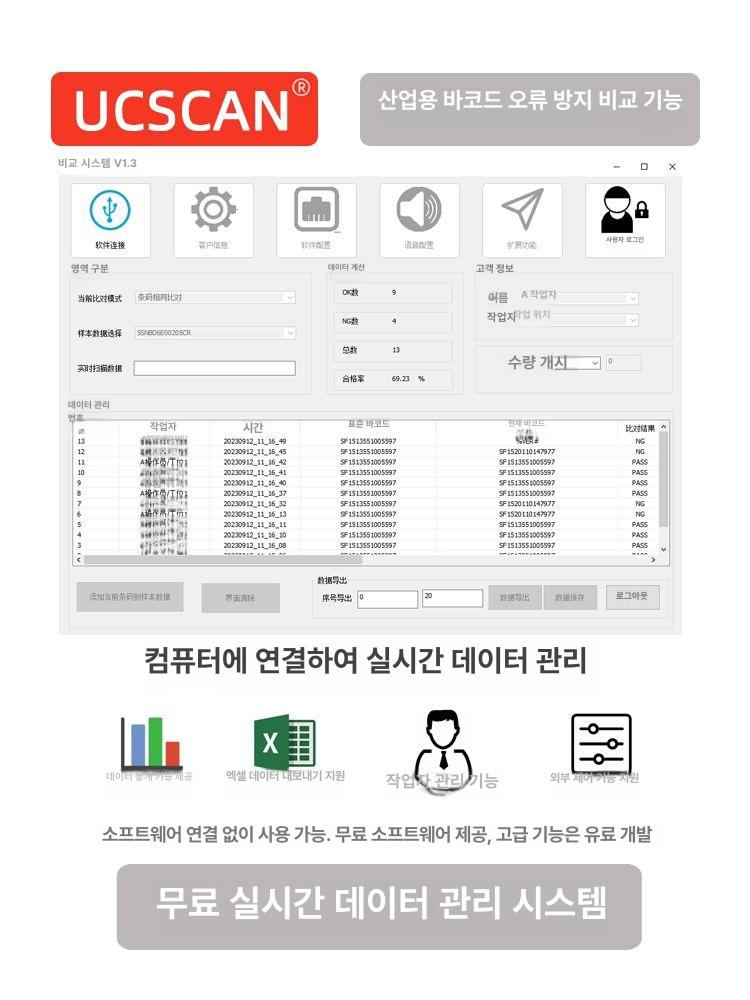 산업용 고속 바코드 리더기 컨베이어 자동 스캔 생산 시스템 장비 - 상세 이미지 3
