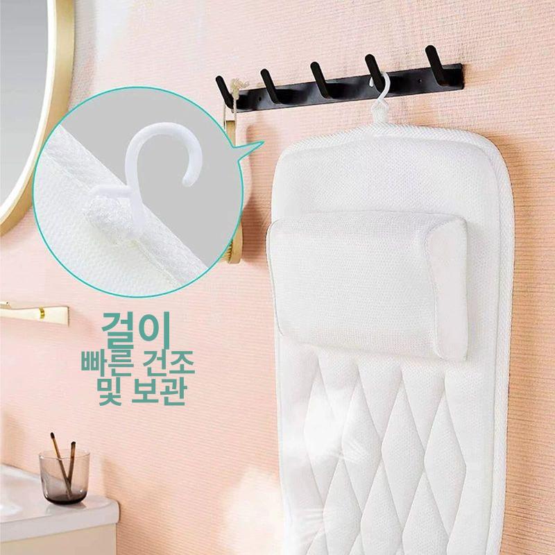 필로우 반신욕베게 방수 욕조용 편안한 욕실 머리받침대 미끄럼방지 헤드레스트 - 상세 이미지 4
