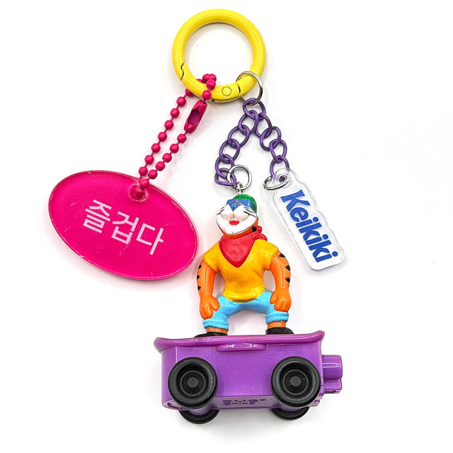 켈로그 스케이트보드를 탄 토니 더 타이거 즐겁다 키링 열쇠고리
