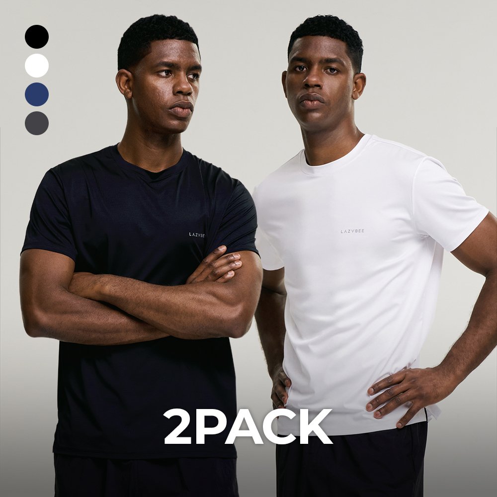 [2PACK] 에어로터치 남자 여성 기능성반팔 운동복 헬스복 짐웨어 러닝 반팔 - 상품 이미지