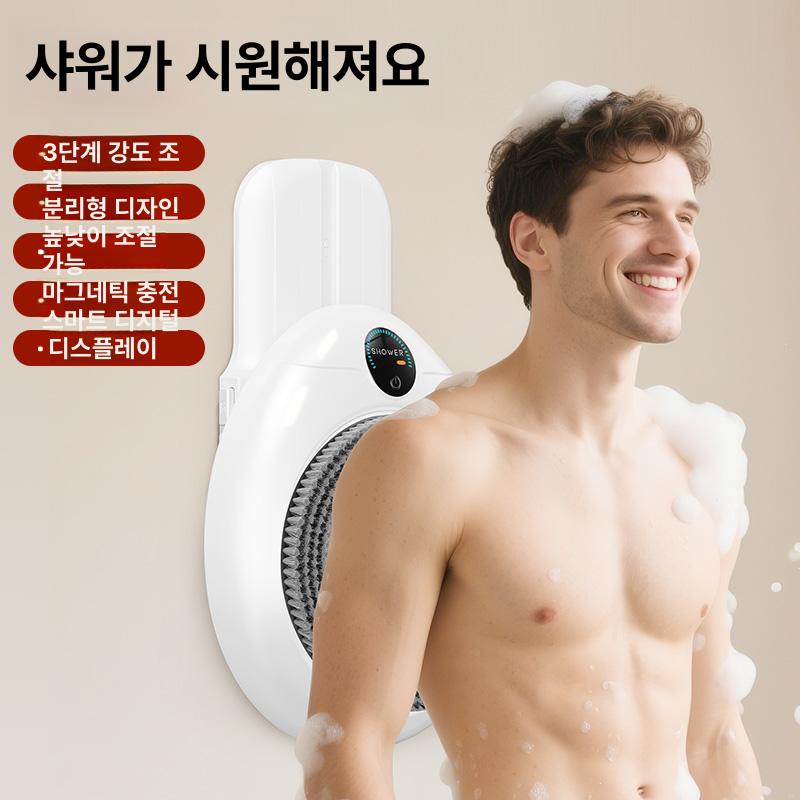 목욕브러시 등때밀이 때밀기 셀프 스크러버 등밀이 샤워솔 등솔 욕실용품 바디브러시 - 상세 이미지 2