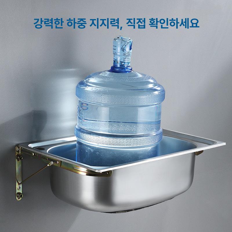 야외 간이세면대 모던 디자인 배수 미니 싱크대 업소용 욕실 화장실 설치형 컴팩트 - 상세 이미지 3