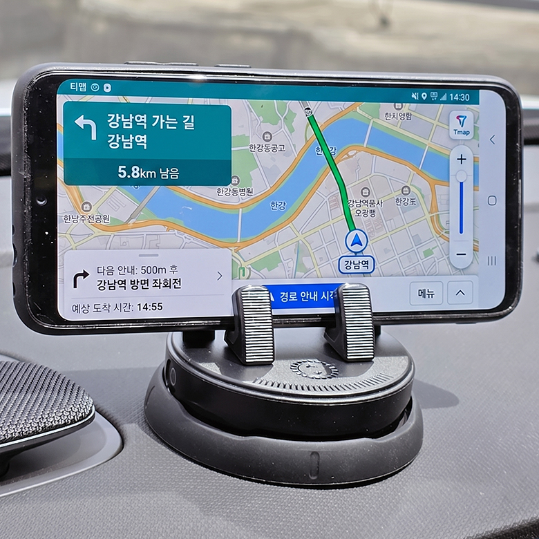 차량용 핸드폰 거치대 대쉬보드 대시보드 스마트폰 거치대 360도 - 상품 이미지