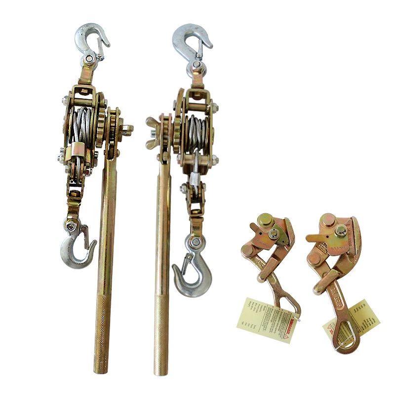 와이어 전선 조임기 고강도 1톤 인장력 로프 고정 클램프 바이스 수공구 - 상품 이미지