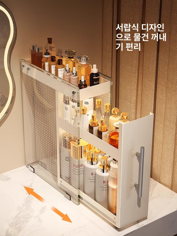 주방 틈새 수납장 화장품 정리함 서랍형 선반 보관함 다목적 정리용품 - 상세 이미지 2