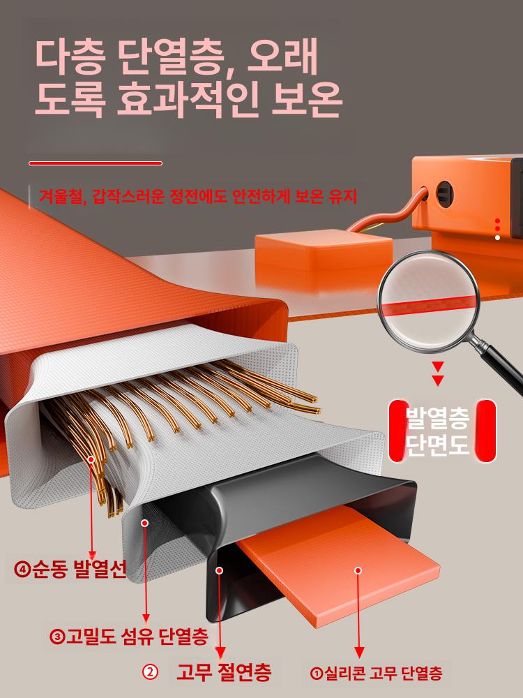 오일 열선 보온 데우기 히팅 산업용 밴드 드럼통 녹이기 히터 - 상세 이미지 5