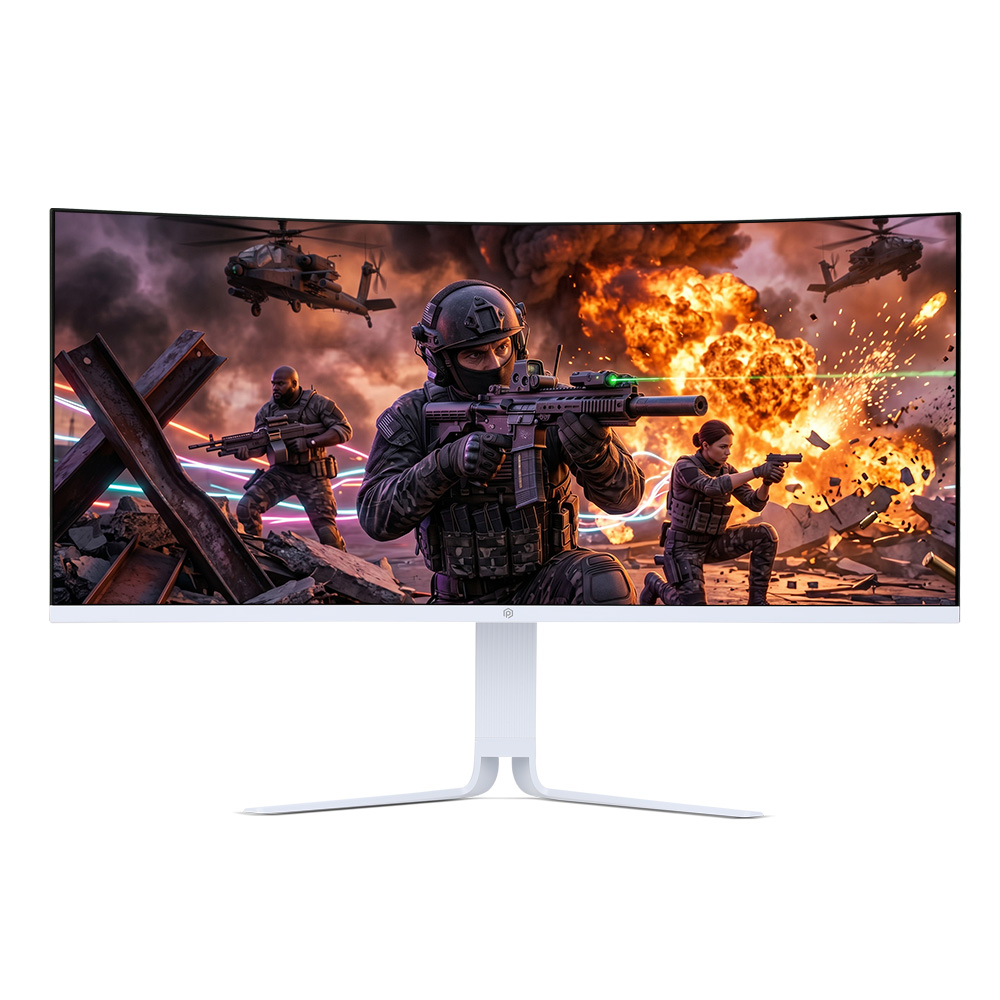 픽셀아트 PAQ3410W 커브드 WQHD 100HZ 86~87cm(34인치), 무결점, 화이트 - 상품 이미지