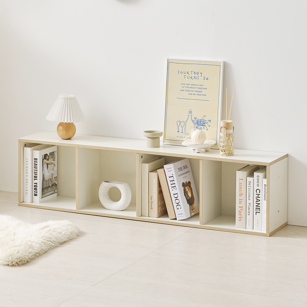 디어 1단 가로책장 낮은 틈새 책장 1300 - 상세 이미지 2