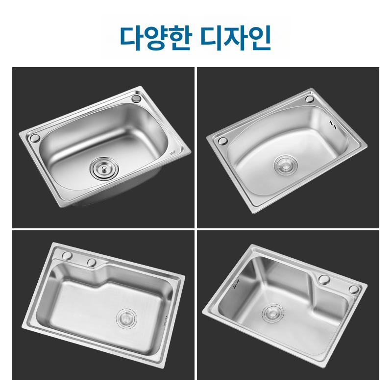 야외 간이세면대 모던 디자인 배수 미니 싱크대 업소용 욕실 화장실 설치형 컴팩트 - 상세 이미지 5