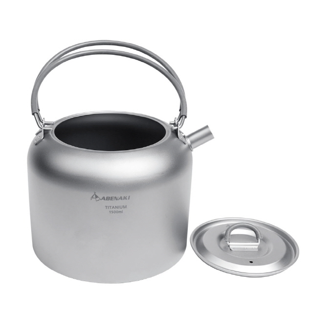 아베나키 캠핑 백패킹 티타늄 주전자 케틀 포트 1500ml 이미지 7