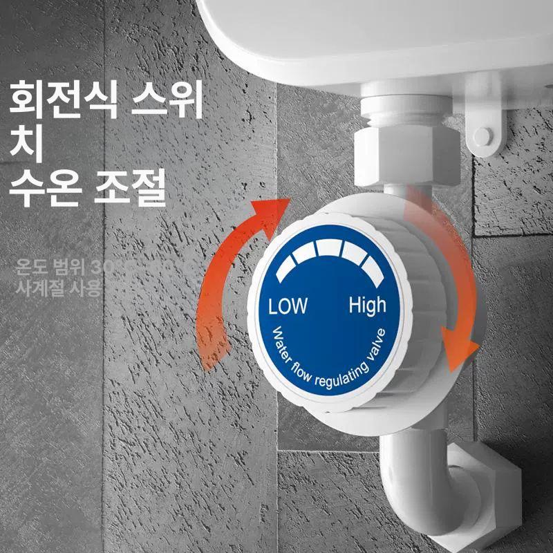 휴대용 전기 온수 샤워기 캠핑 야외용 급속 가열 소형 욕조 휴대 온열 분사식 - 상세 이미지 3